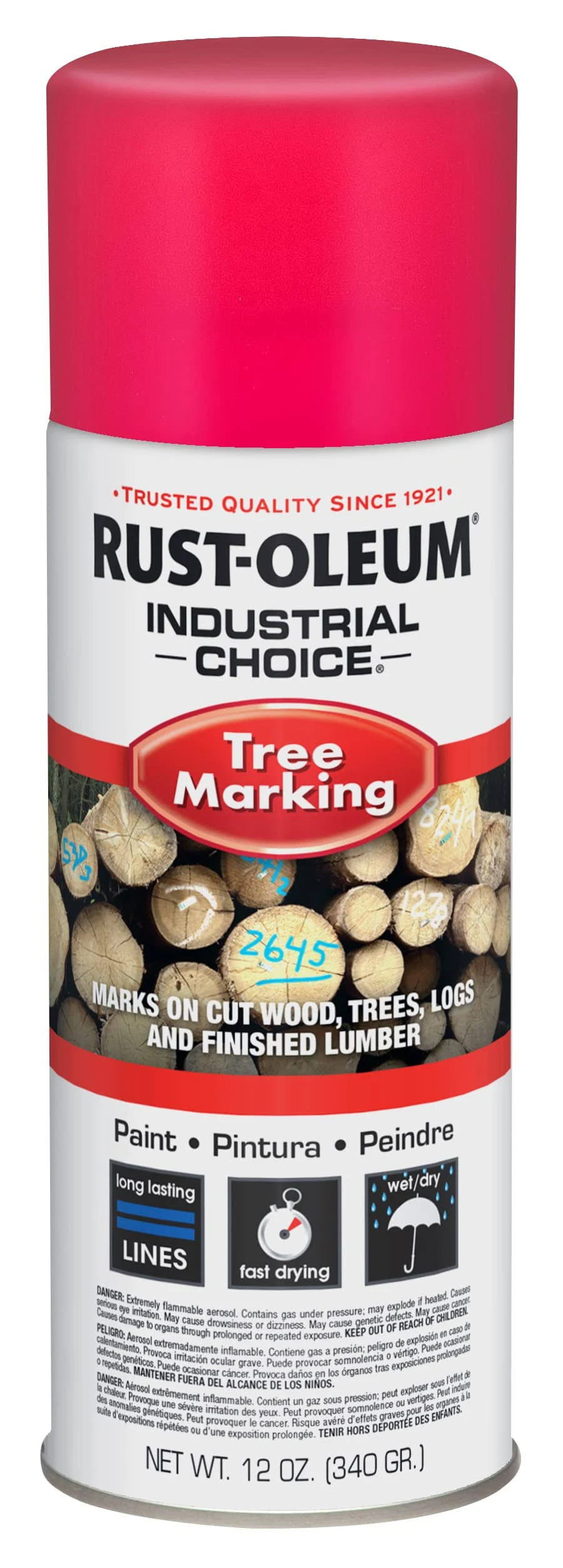 Industrial Choice T1600 Tree Marking Paint 306523 Rust-Oleum | Fluorescent Pink