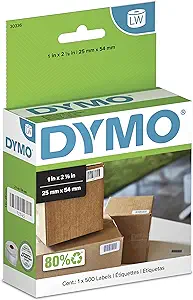 DYMO® LabelWriter® Multipurpose Labels, 30336, 1" x 2 1/8", White, Box Of 500