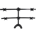 Vivo Hex LCD Monitor Desk Mount Stand Heavy Duty Adjustable 6 Screens Up to 24"