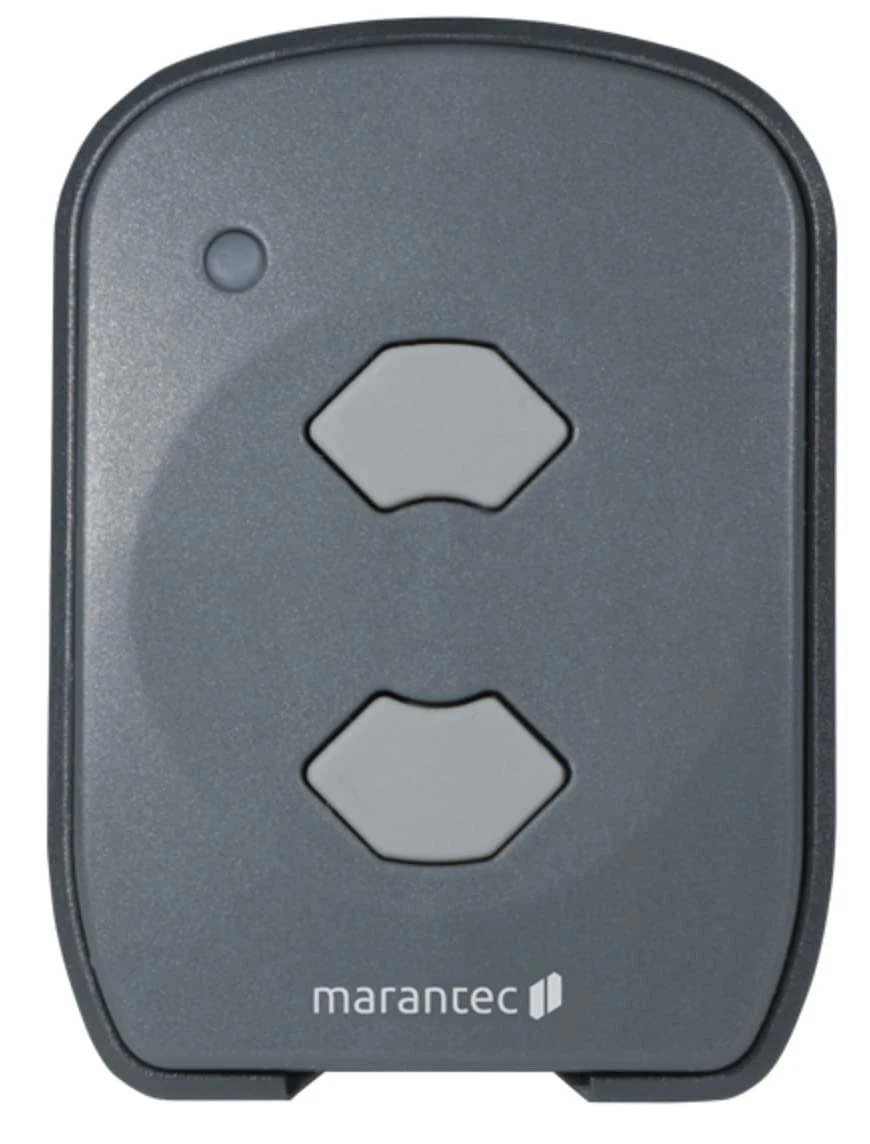 Marantec(315 MHz) 2-Button Micro Garage Door Opener Remote, Gray