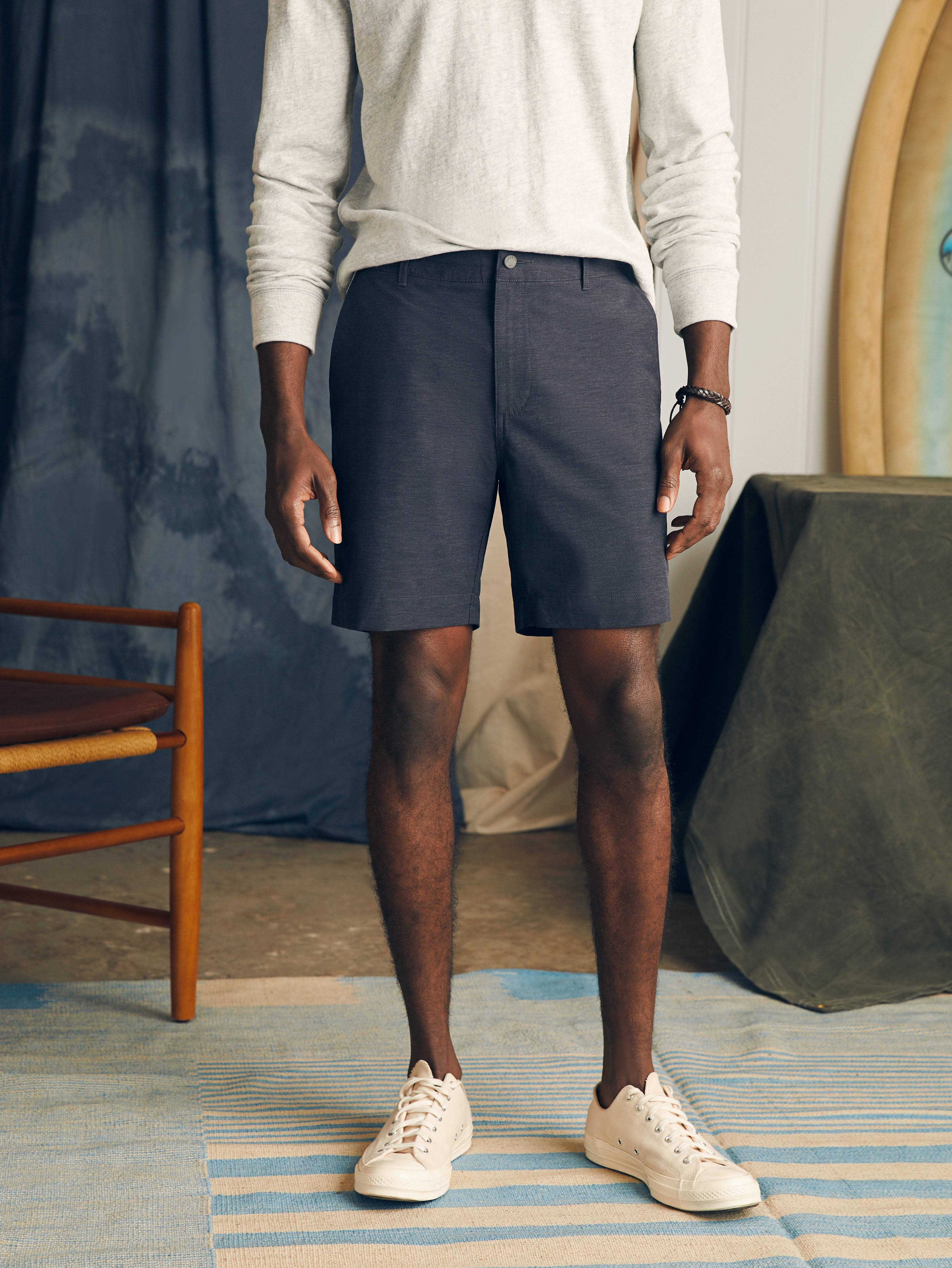 Faherty All Day Shorts, 7" - Charcoal 42"