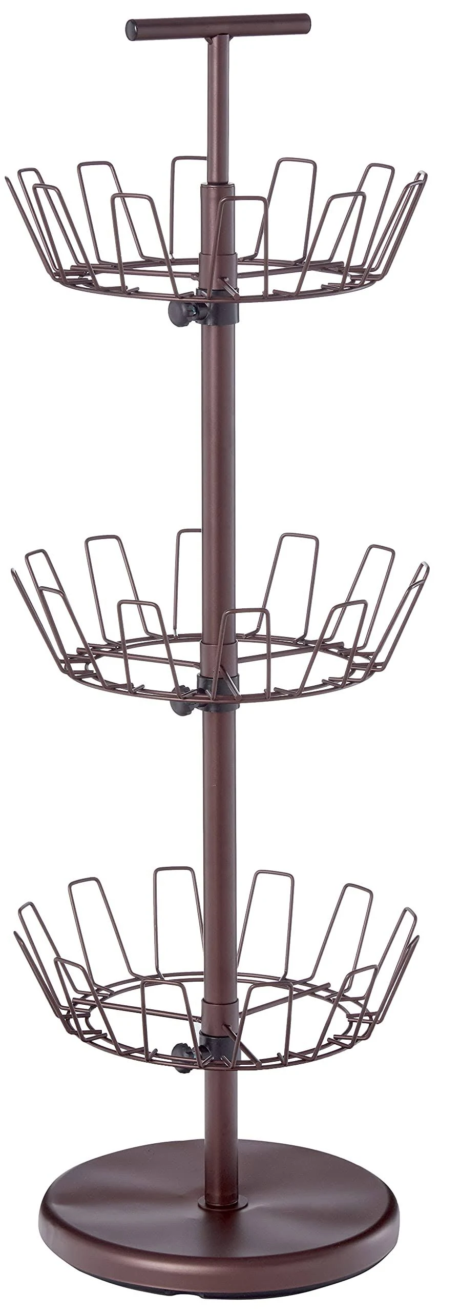 Honey-Can-Do 3 Tier Bronze Shoe Tree SHO-02220 Brown