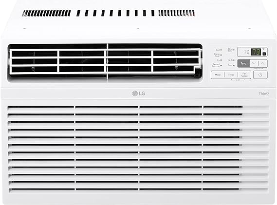 LG 10000 BTU Window Air Conditioners [2023 New] Remote Control WiFi App Ultra-Quite Washable Filter Cools 450Sq.Ft for Medium & Large Room AC Unit air conditioner Easy Install White LW1017ERSM1