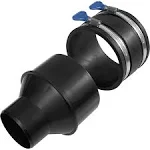 4" to 2-1/2" Reducer w/ 4" Rubber Coupler Fitting & Turn Key Clamps