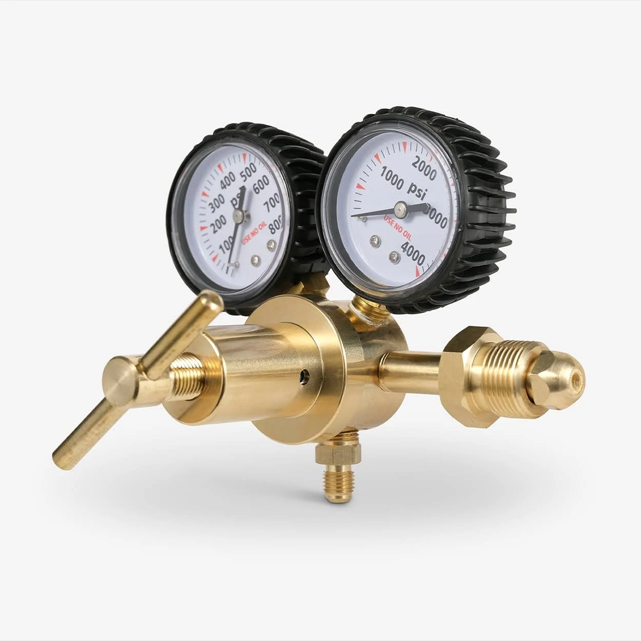 SPARC Premium Nitrogen + Inert Gas Regulator 0-600PSI CGA 580 Inlet, 1/4" SAE Flare Output LIFETIME USA Warranty