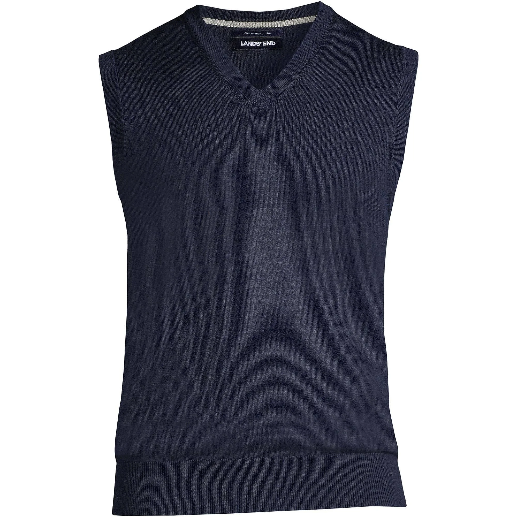 Lands' End Men's Fine Gauge Cotton Vest