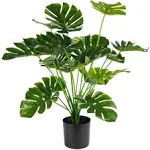 Toopify 28" Fake Plants Large Artificial Floor Faux Plants Indoor Tall for Home Office Living Room Outdoor Decor