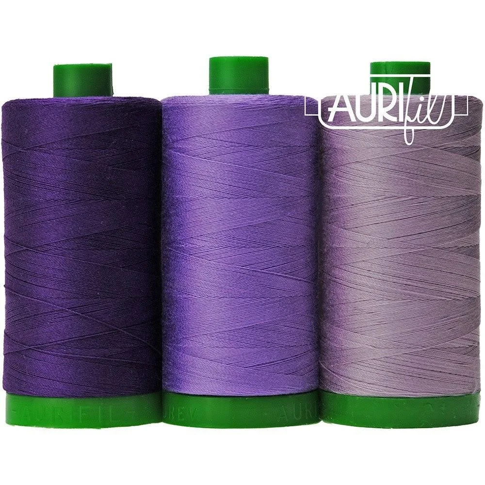 Aurifil 40wt Cotton Color Builder Thread Collection-Gorilla Purple