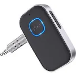 Comsoon Bluetooth Receiver for Car, Noise Cancelling 3.5mm Aux Bluetooth Car Adapter, Wireless Audio Receiver for Home Stereo/Wired Headphones,