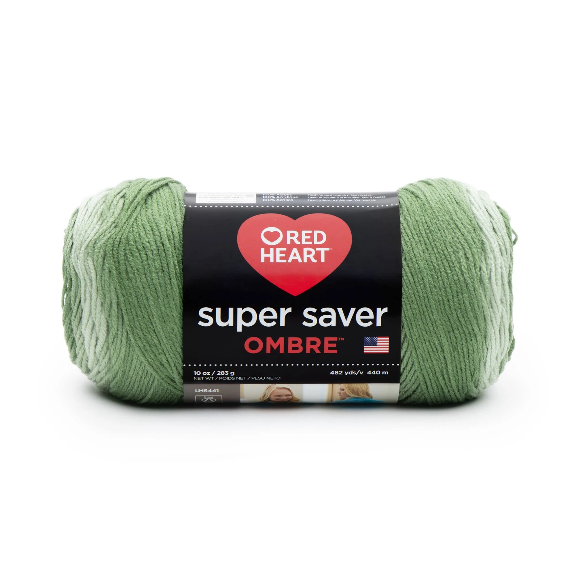 Red Heart Super Saver Ombre 4 Medium Acrylic Yarn, Violet 10oz/283g, 482 Yards (4 Pack), Size: Medium (4)