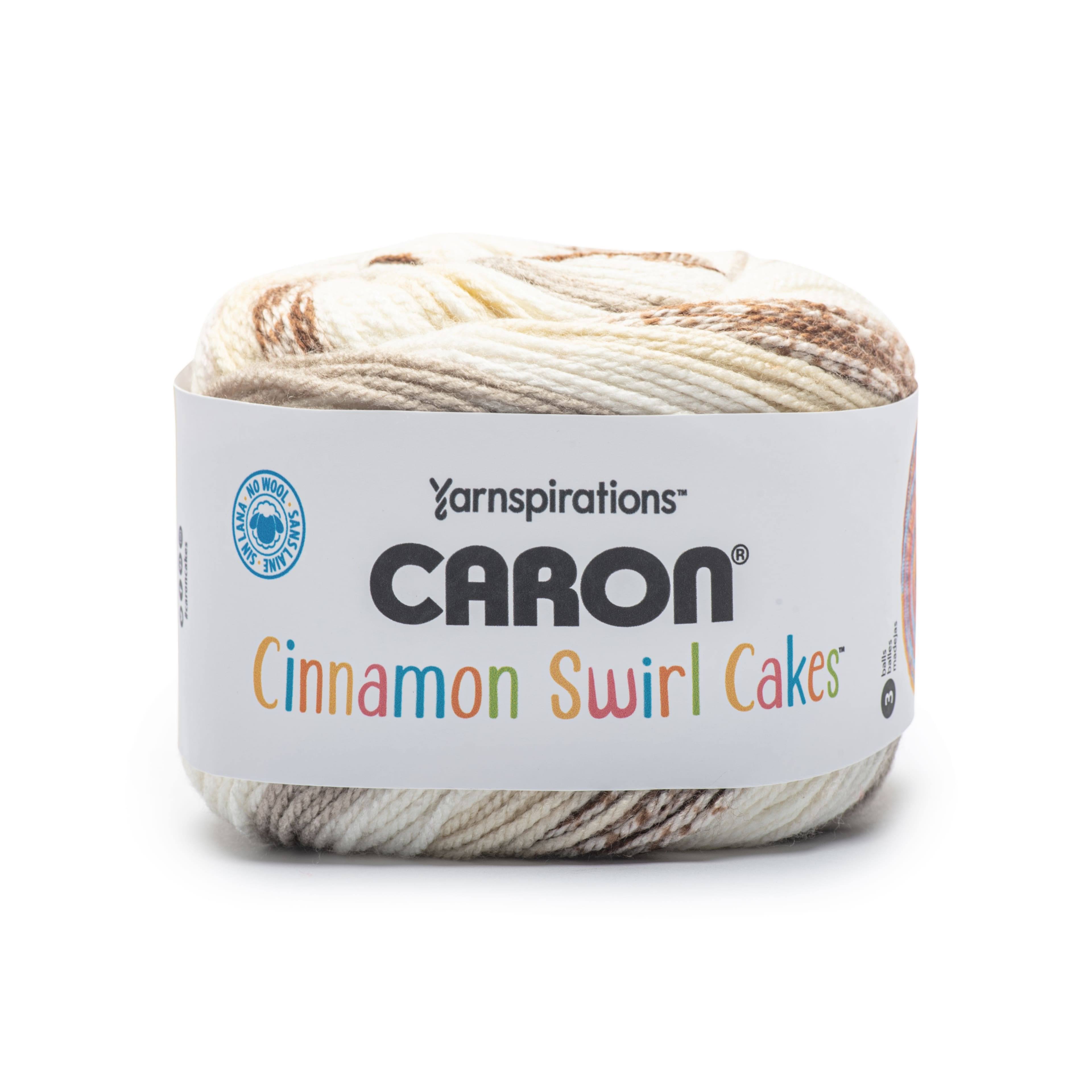 Caron Cinnamon Swirl Cakes Yarn in Chocolate Swirl | 8 oz | Michaels