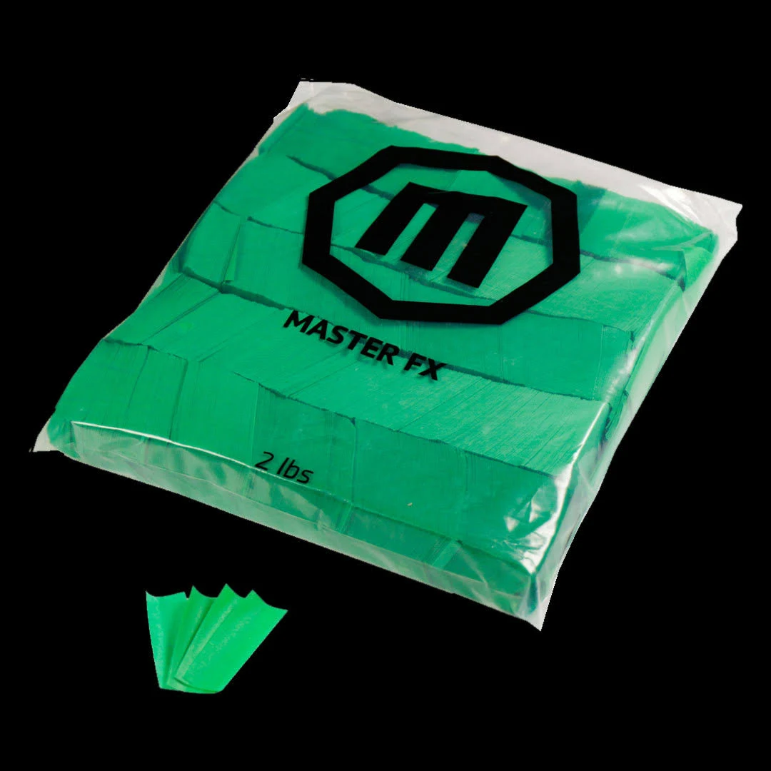 Tissue Confetti Flameproof Biodegradable 2 lb Bag (Green, 2lb Bag)