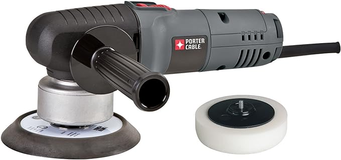 PORTER-CABLE Sander with Polishing Pad, 4.5-Amp, 6-Inch Polisher, 2,500-6,800 OPM, Corded (7346SP)