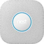 Nest Protect 2nd Gen Wired Smoke and Carbon Monoxide Alarm, White