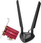 TP-Link - Archer TXE75E - AXE5400 Wi-Fi 6E Bluetooth 5.2 PCIe Adapter