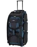 30in Rolling Multi-Pocket Upright Duffel - Blue Brand New With Tags.Weight 6.2lb