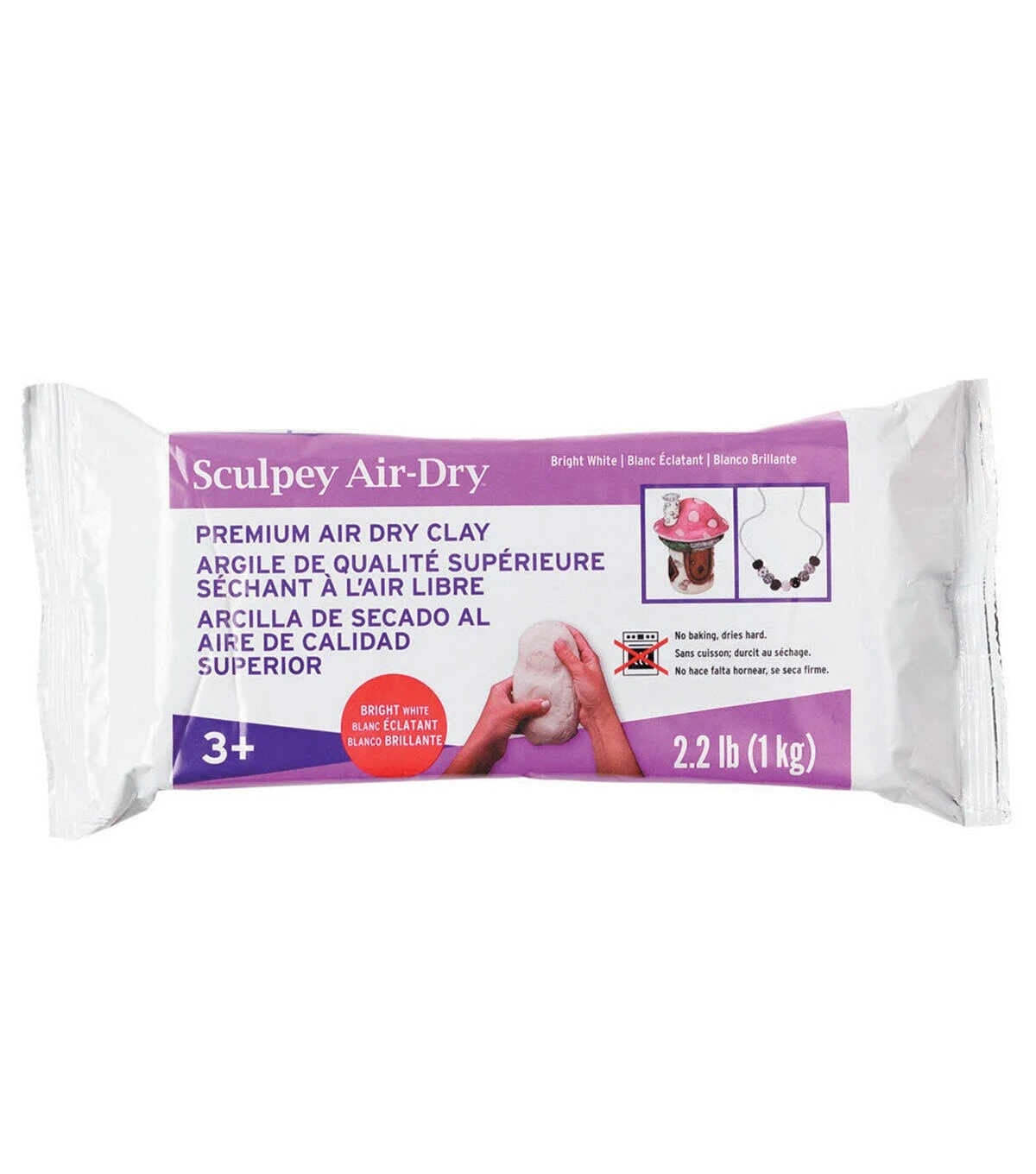 Model Air Clay, 2.2 lbs, White