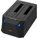 Sabrent USB 3.0 to SATA I/II/III Dual Bay External Hard Drive Docking Station