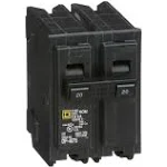 Square D HOM220CP 20A 2P Plugon Circuit Breaker