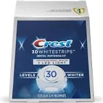 Crest 3DWhitestrips 1 Hour Express + LED Light Teeth Whitening Strip Kit, 19 Treatments