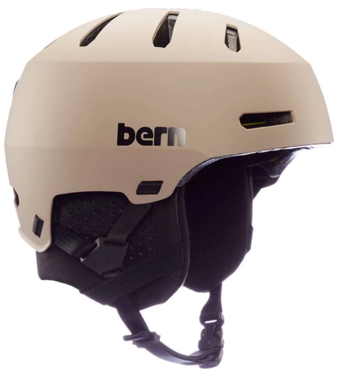 Bern Macon 2.0 Snow Helmet Mips Matte Sand Black Small