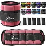 Sportneer Adjustable Ankle Weights 1 Pair 2 4 6 8 10 Lbs Leg Weight Straps for Women Men