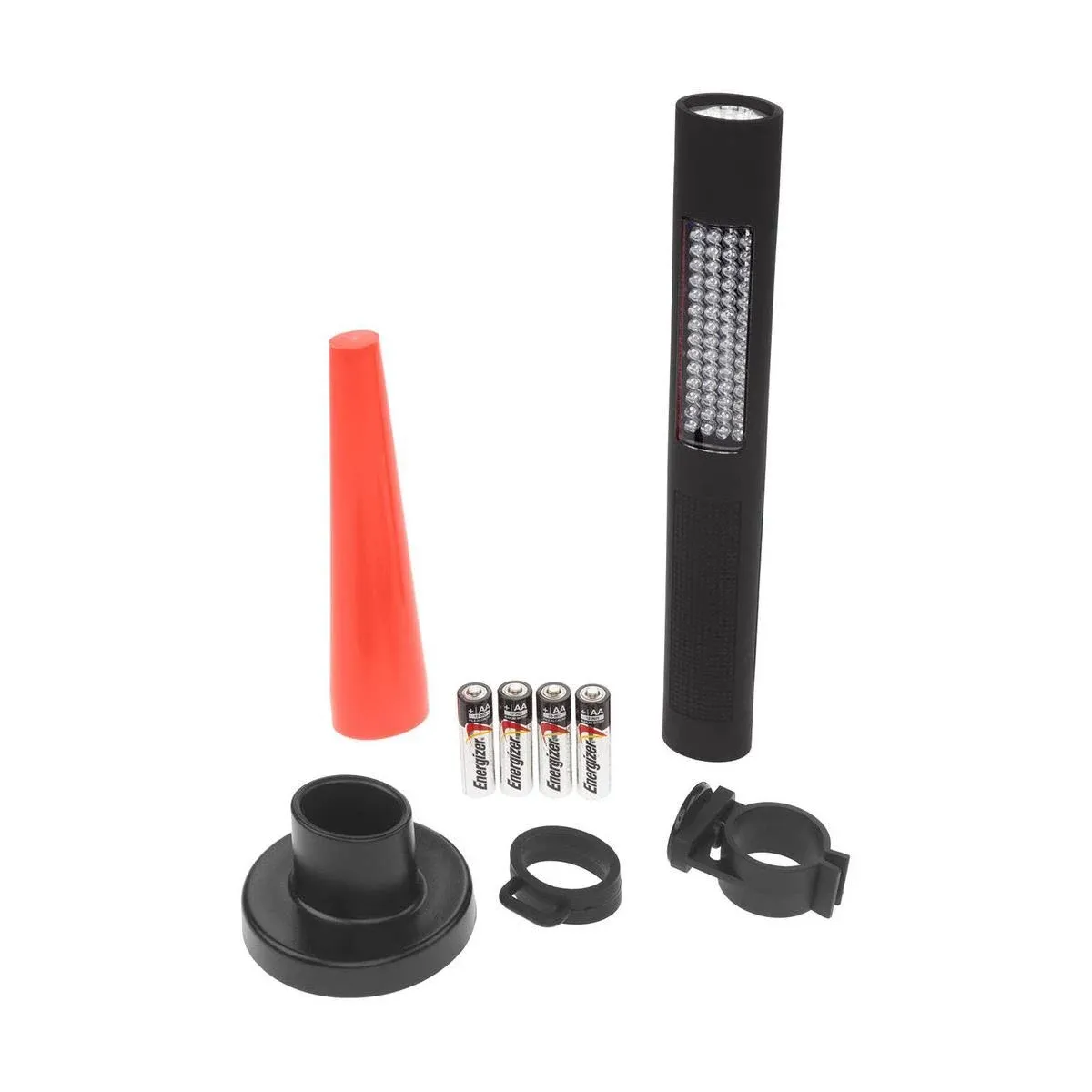 Nightstick NSP-1172 LED Safety Light & Flashlight - White & Red Floodlight,Black