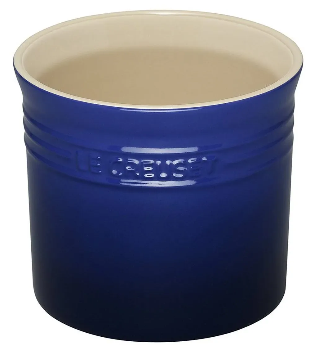 Le Creuset Stoneware Large 2-3/4-Quart Utensil Crock, Blue