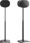 Sanus Black Height Adjustable Speaker Stands for Sonos Era 300 (Pair)