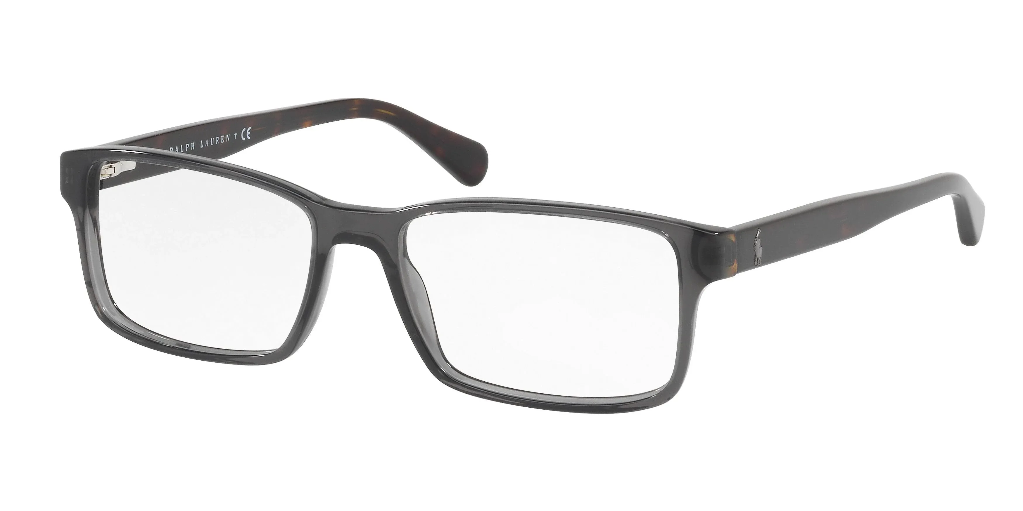 Polo PH2123 Eyeglasses 5536 Shiny Transparent Grey