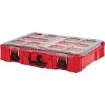 Milwaukee Tool | Milwaukee PACKOUT PACKOUT 10 Compartment Red Small Parts Organizer - 15" Wide x 4-39/64" High x 19-49/64" Deep | Part #48-22-8430