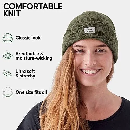 Danish Endurance Warm Beanie with Fleece Lining for Men & Women, Winter Hat