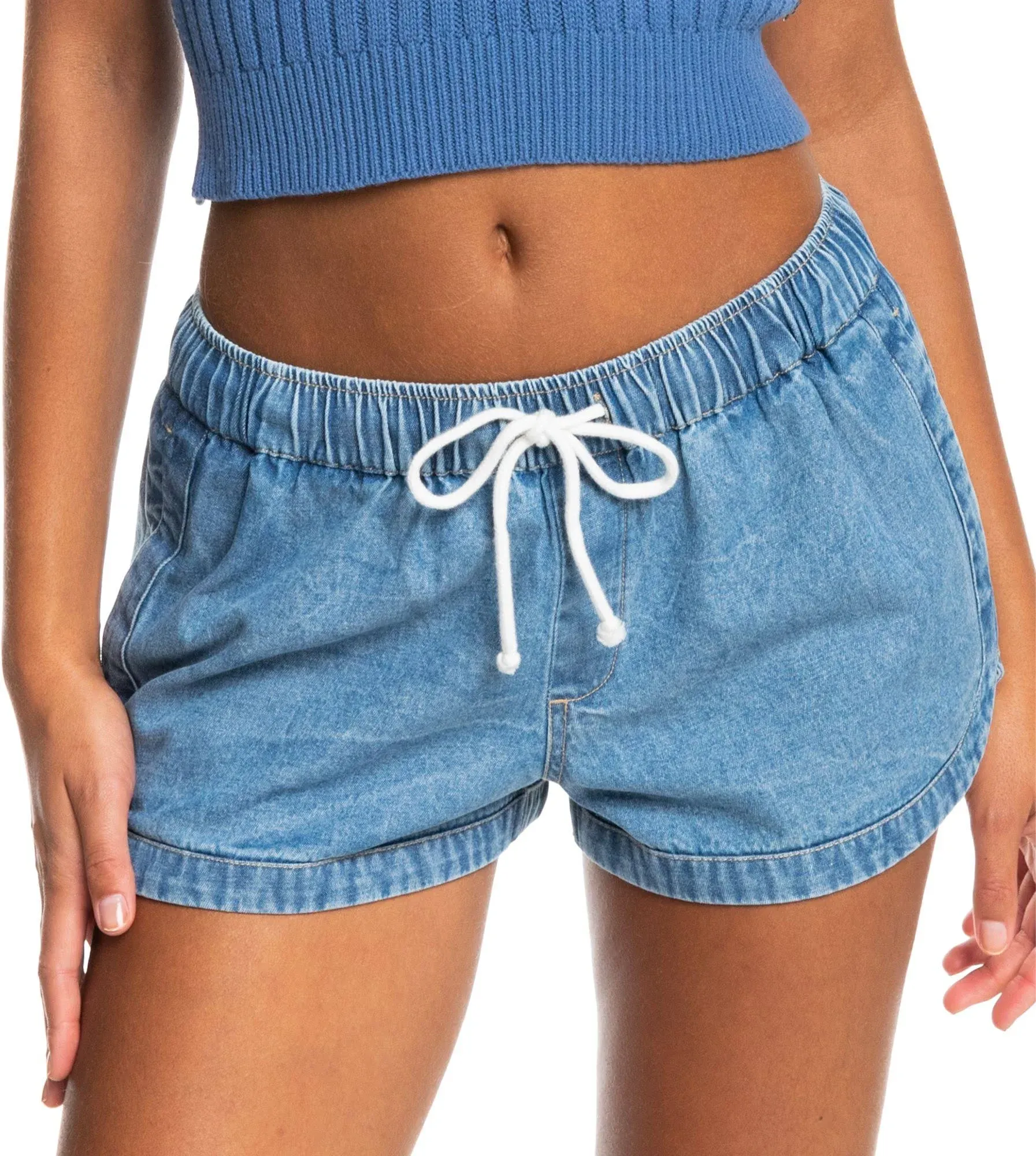 Roxy New Impossible Denim Shorts - Medium Blue - S