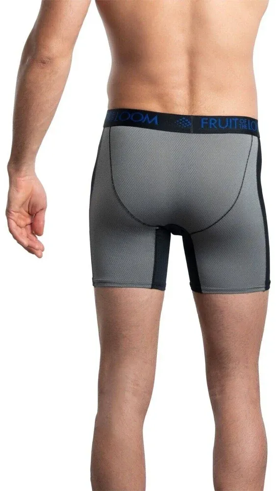 Fruit of the Loom Men&#039;s Breathable Ultra Flex Boxer Briefs, 3 Pack, Sizes S-XL