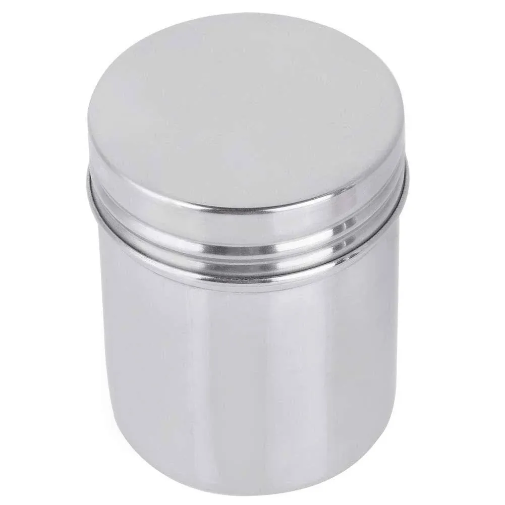 Stainless Steel Sealed Food Storage Jar Portable Tea Coffee Beans Container Easy for Travel Outdoor and Camping(S)