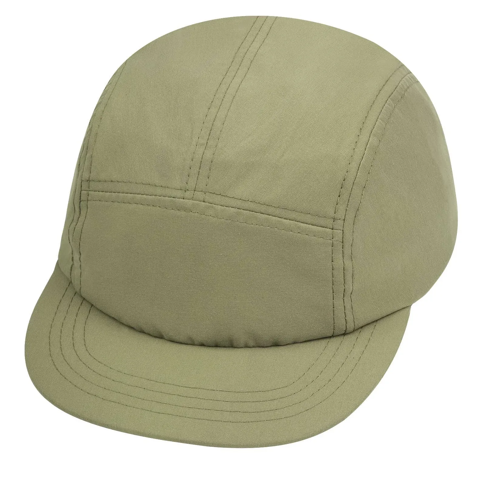 Croogo Short Brim 5 Panel Hat Flat Billed Sport Cap Anti Sweat Sunscreen Trucker