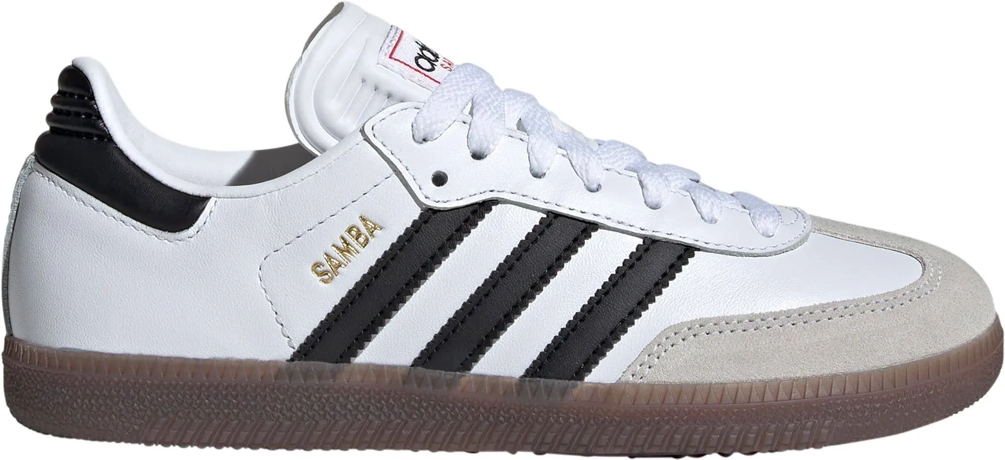 Adidas Youth Samba Soccer Shoes, White / 2.5