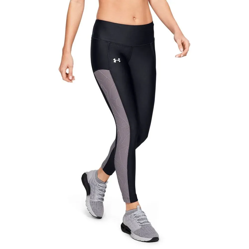 Under Armour Womens Fly Fast Raised Thread Cropped Leggings Black Size XS