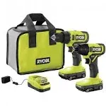 ONE+ 18V Cordless 2-Tool Combo Kit with Drill/Driver, Impact Driver, (2) 1.5 Ah Batteries, and Charger (PCL1200K2)