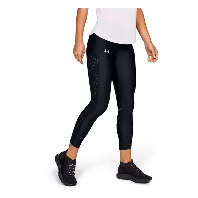 Under Armour Womens Fly Fast Raised Thread Cropped Leggings Black Size XS