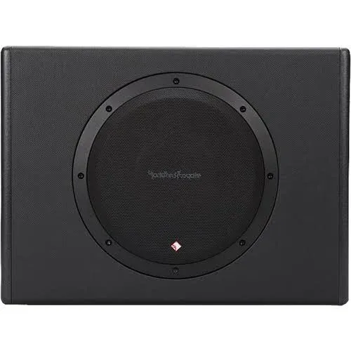 Rockford Fosgate Punch P300-10 Single 10" 300-Watt Amplified Subwoofer & Enclosure - Black