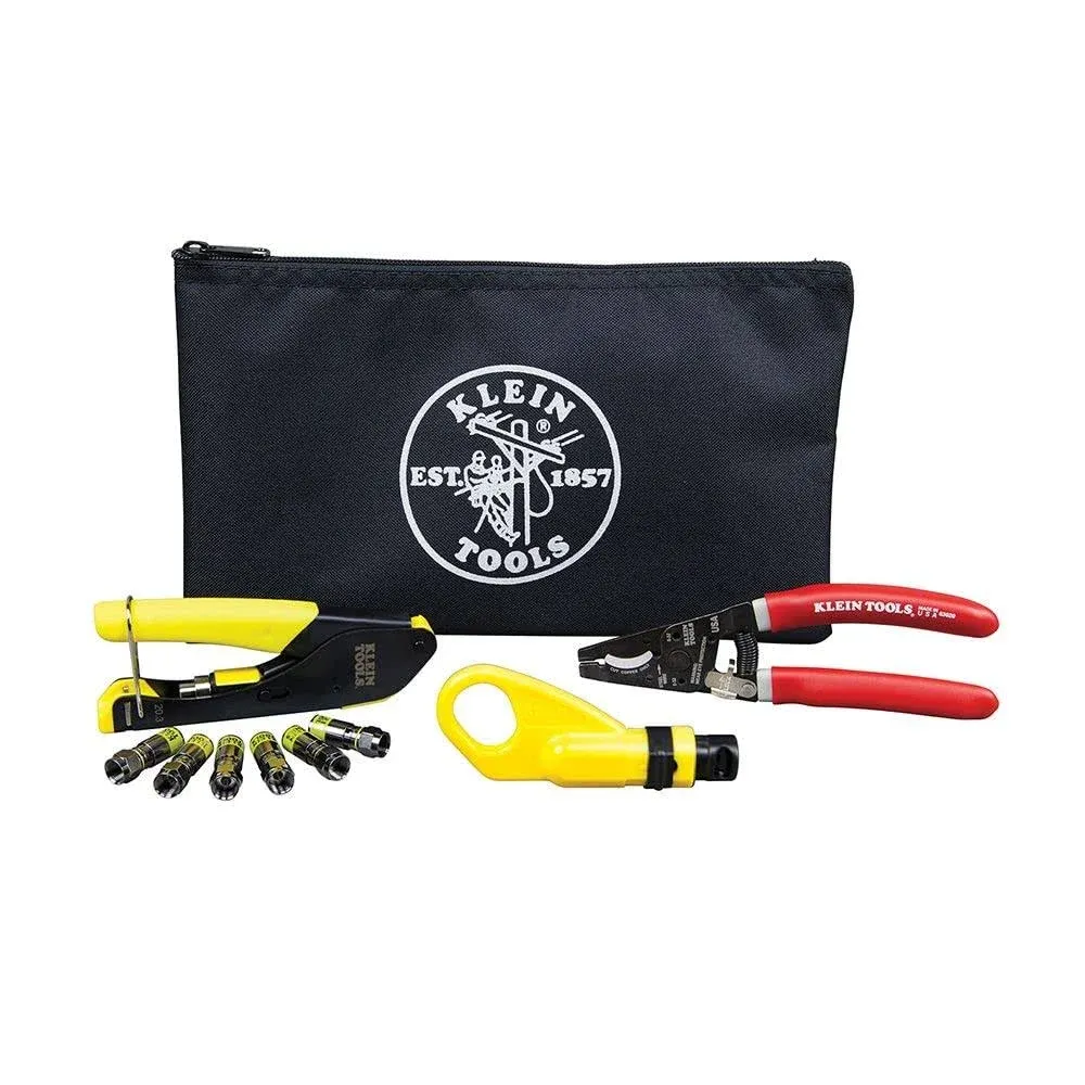 Klein Tools VDV026-211 Coax Cable,Installation Kit with Pouch