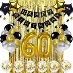 60th Birthday Decorations Banner Balloon