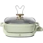 Beautiful 5-in-1 Electric Expandable Skillet, Sage Green by Drew Barrymore, Up to 7 qt, Size: 5N1