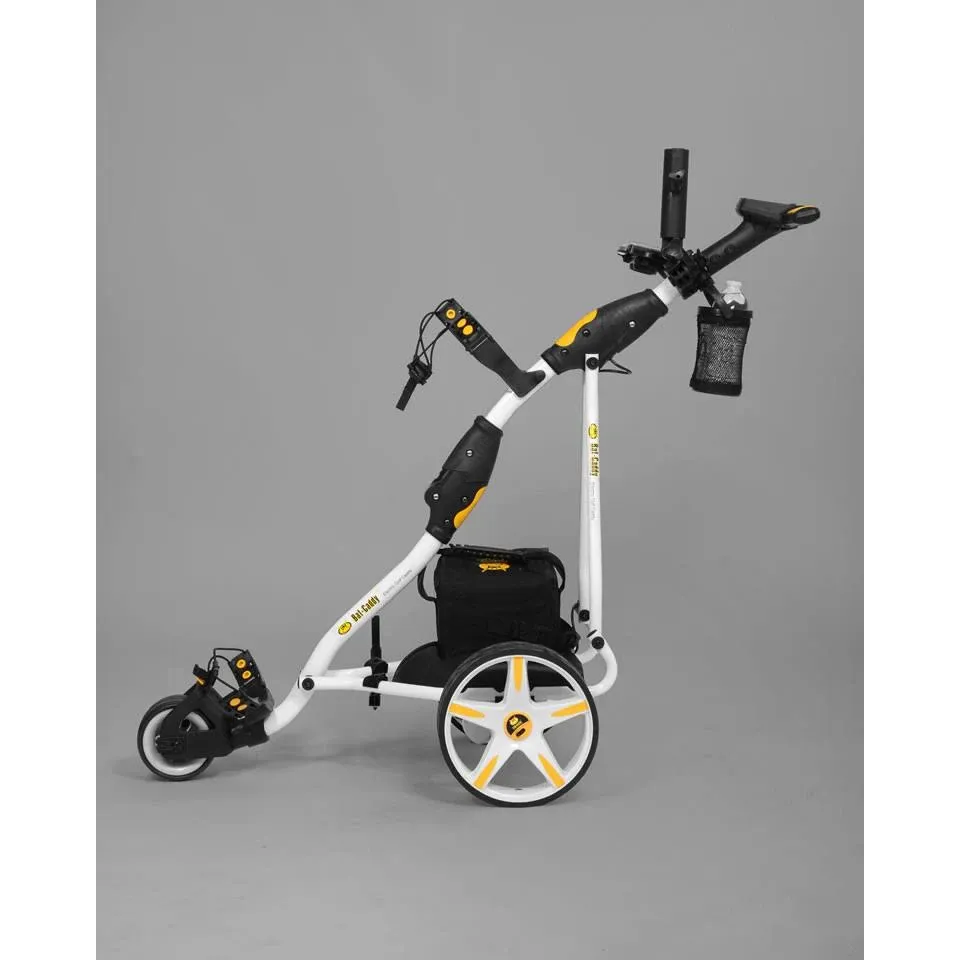 Batcaddy X3R Lithium 18-Hole Battery Powered Golf Push Cart with Remote, Dual Motor, 9-Speeds and Reverse