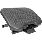 Mount-It! Ergonomic Adjustable Office Footrest, 18" x 14", Black