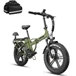 Rattan 750W Electric Bike for Adults 48V 13Ah Removable Battery Foldable Electric Bikes LM/LF Pro Ebike 20" x 4.0 Fat Tire Electric Bicycles 2 Seater