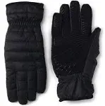 Lands' End Women's Ultra Lightweight EZ Touch Screen Quilted Gloves - Black