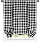 Buffalo Check Plaid Gingham Custom Fit Farmhouse Window Curtain