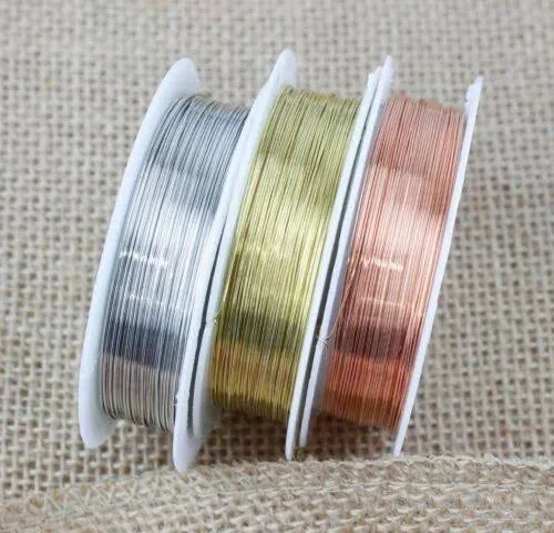 Copper Wire, Silver Plated Parawire 22ga Silver 60' Roll